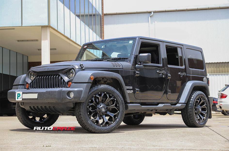 JEEP WRANGLER ASSAULT GLOSS BLACK MILLED ACCENTS